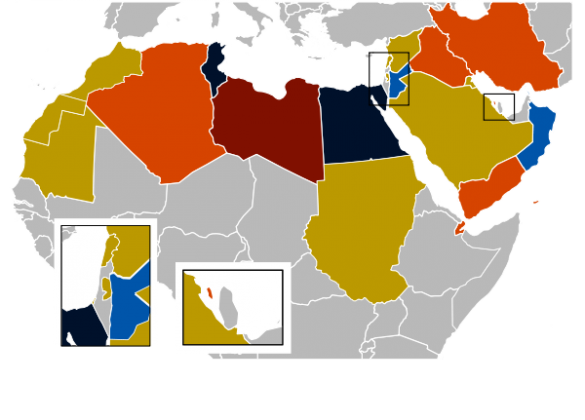 map of africa and middle east. Are to outline map,middle east
