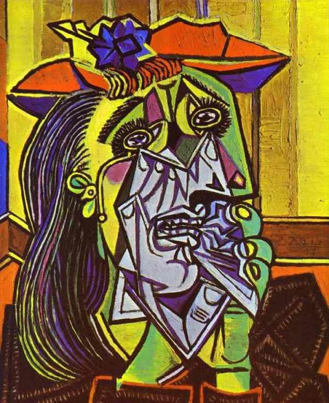 47.PabloPicasso-Weeping-Woman-with-Handkerchief-1937