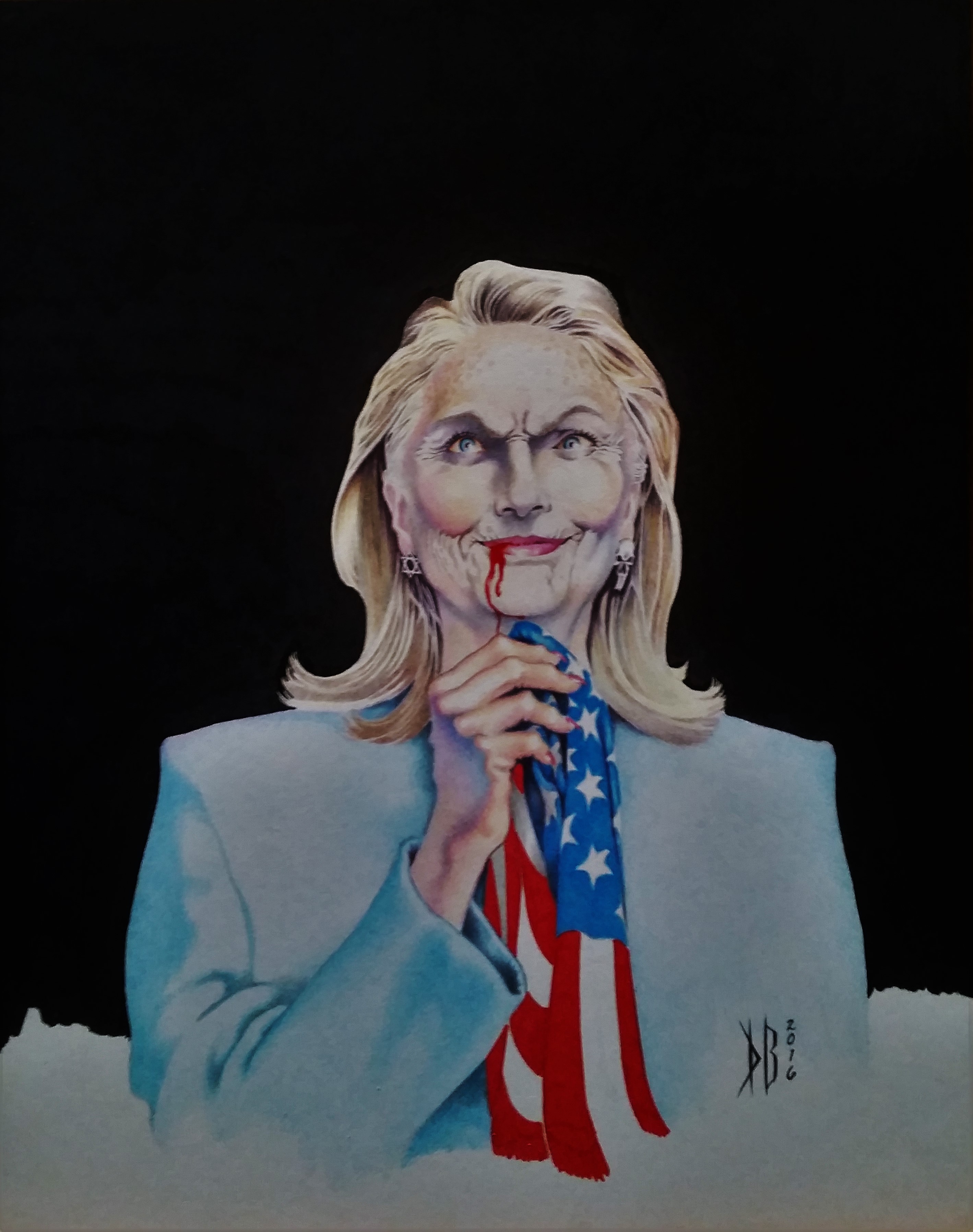 Hillary-Clinton-Bill-vampire-Reagan-liberals-evil-conservatives-naive